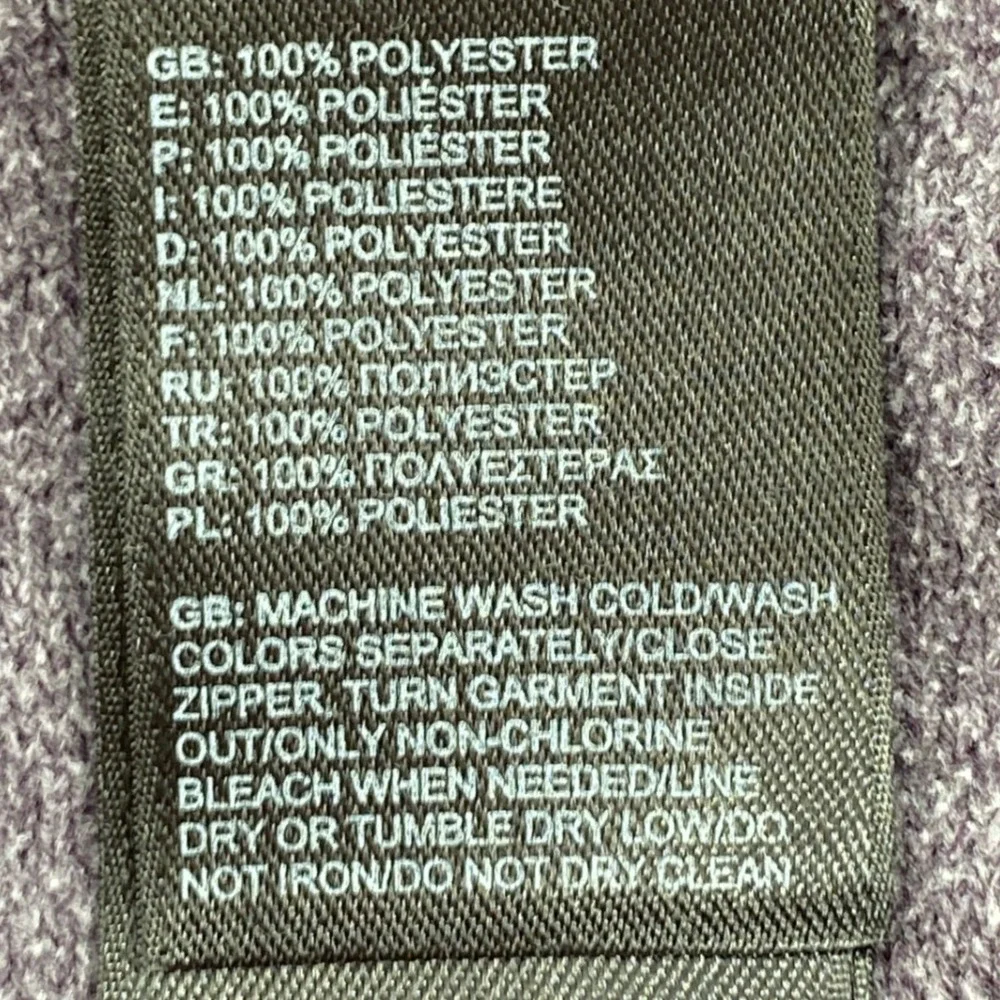 The North Face Mens Purple Heather Quarter Zip‎ Pullover NF00CP4A Size Medium